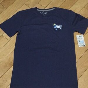 GOAT Navy Blue Short Sleeve Tee